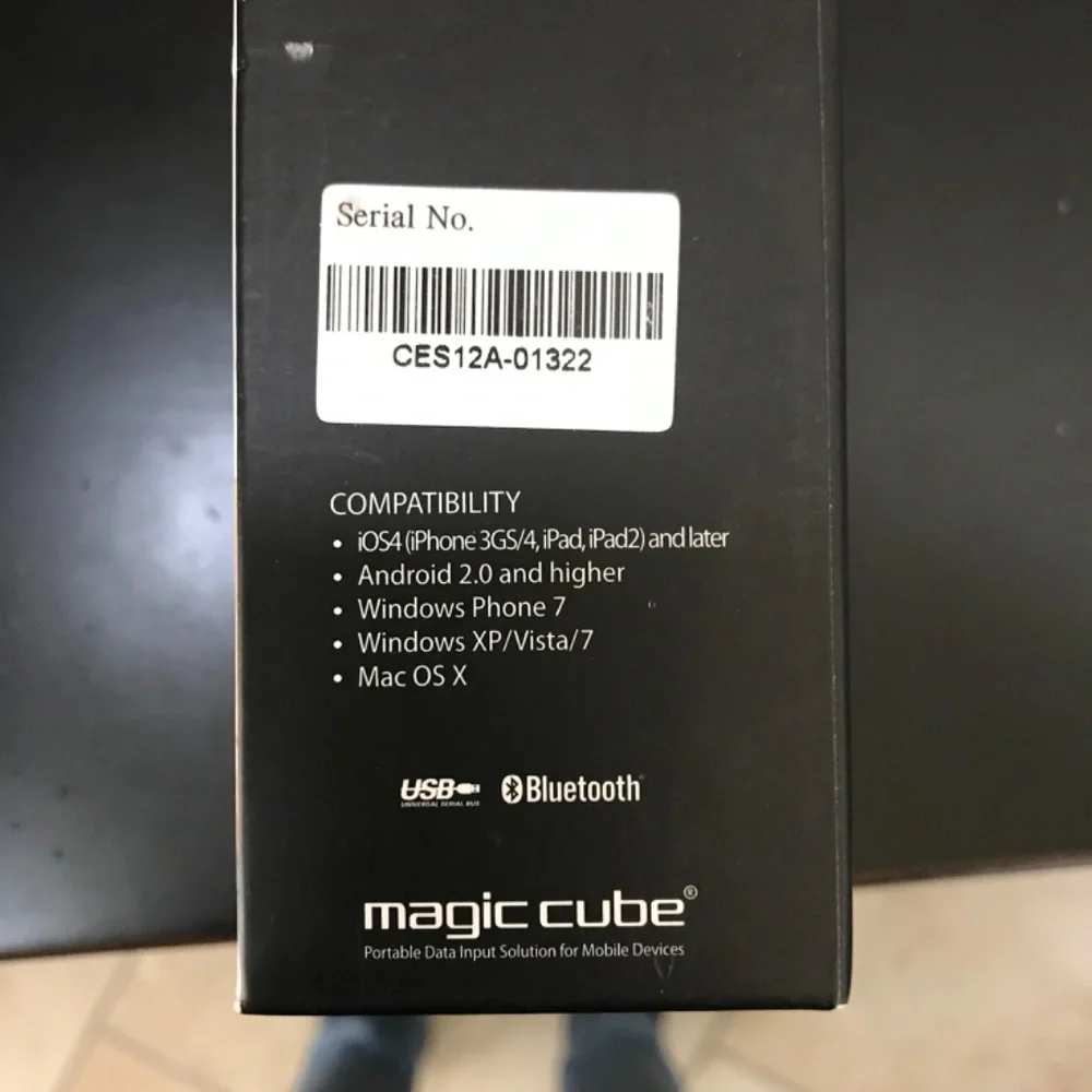 Celluan Magic Cube Projection Keyboard and Multi-Touch Mouse NWT